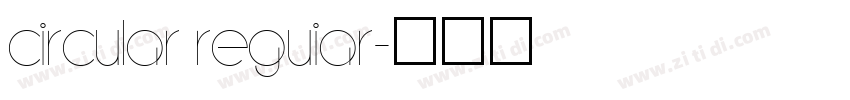 circular reguIar字体转换